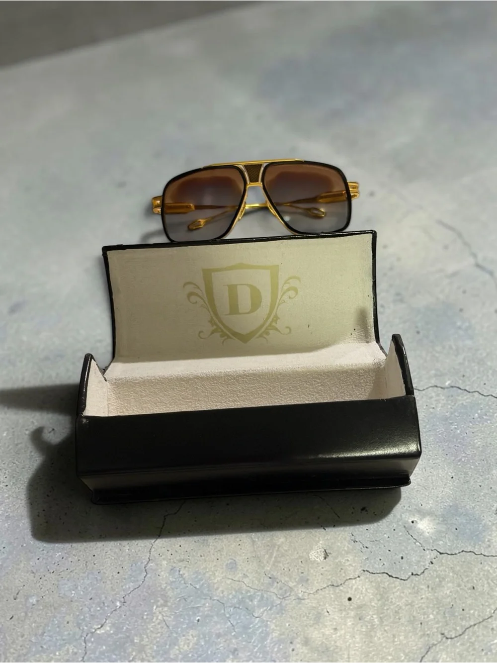 DITA Gold Frame with Brown Gradient Lenses Sunglasses